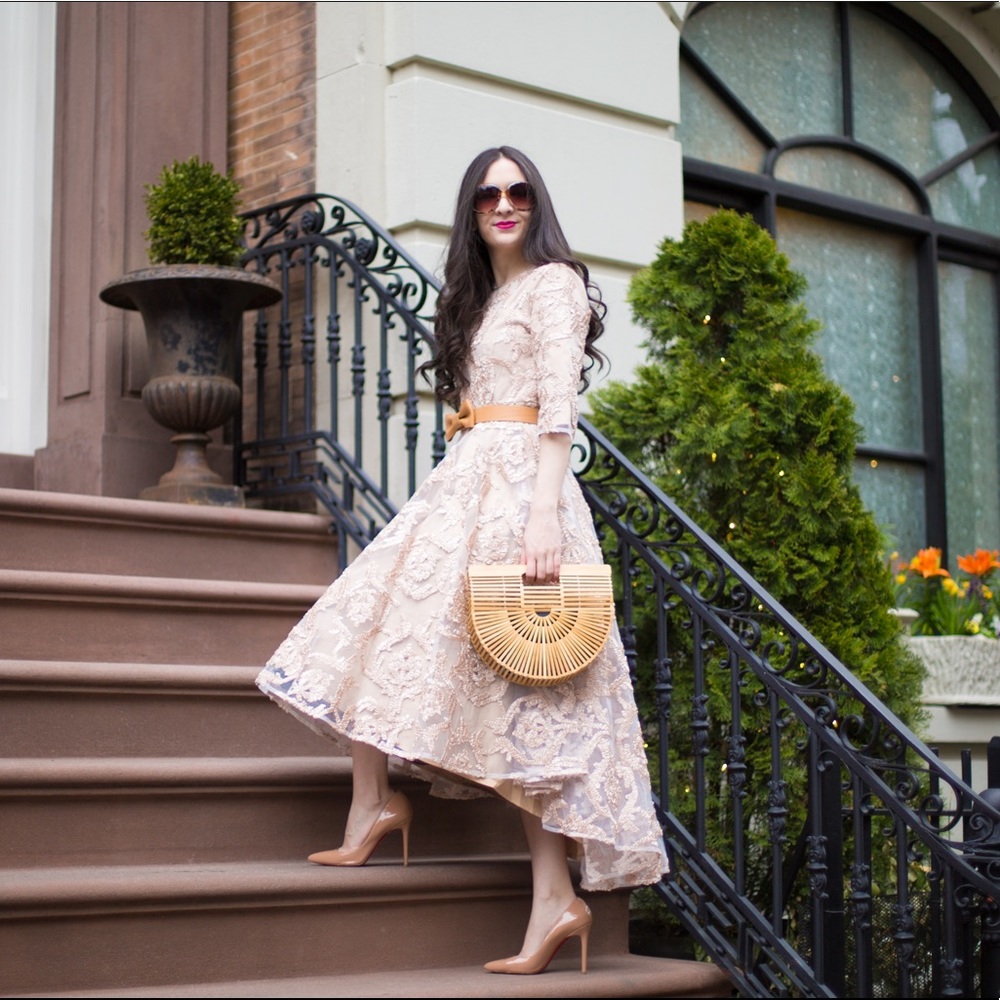 High Low Dress with Embellishments
